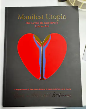 Huub & Adelheid Kortekaas - Groot monumentaal wandobject / Buitenbeeld cortenstaal, Kiemplant + boek! kopen? Bied vanaf 1000!