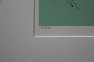 Hendrik Valk - ingelijste litho: huizen in landschap kopen? Bied vanaf 150!