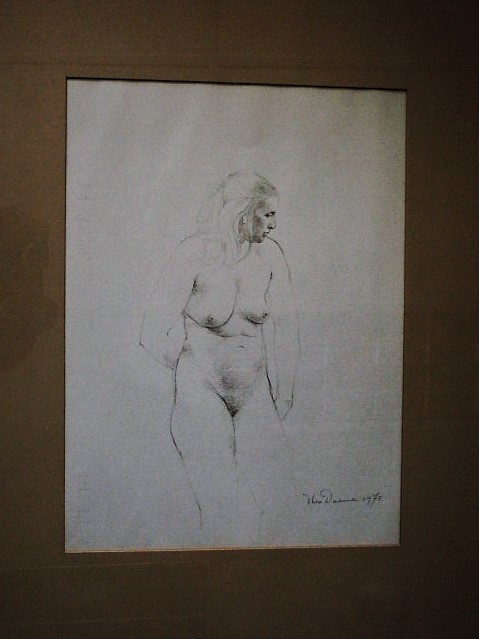 Theo Daamen - Fraai klassiek getekend vrouwelijk naakt van Theo Daamen - in nette lijst kopen? Bied vanaf 1!