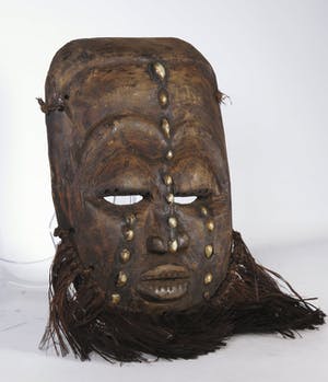Bamana - African Wooden Mbundu mask from the Bamana people - Burkina Faso. kopen? Bied vanaf 25!
