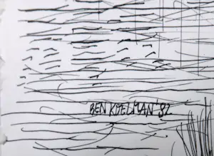 Bernard Koelman - Pentekening, Gras en graan kopen? Bied vanaf 1!