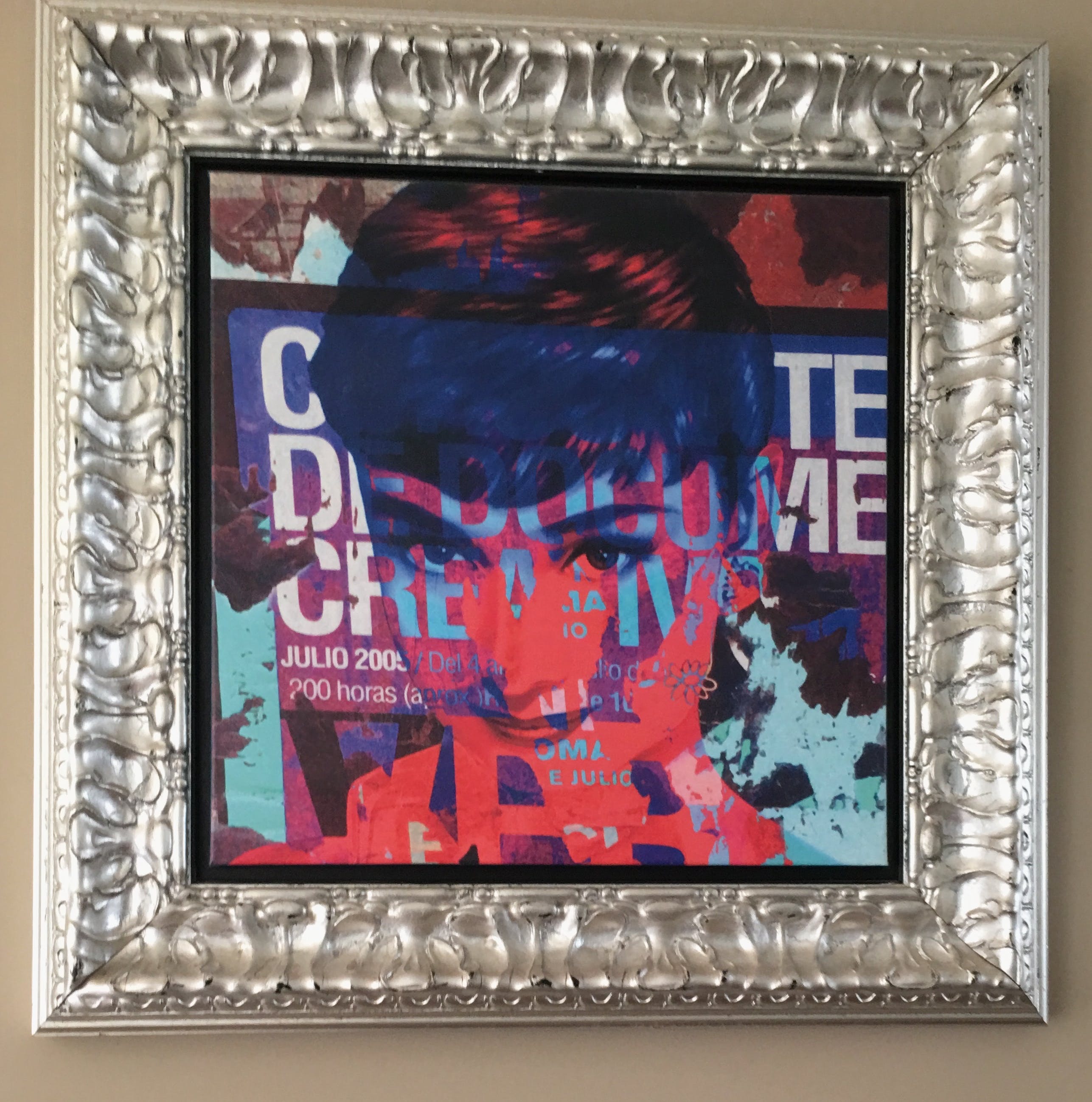 Niet of onleesbaar gesigneerd - Audrey Hepburn Pop Art verkocht voor € 1!