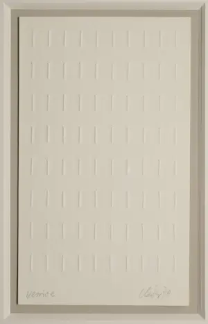 Günther Uecker - Vorzugsausgabe Prägedruck - signiert & datiert - 1970 - hochwertig gerahmt kopen? Bied vanaf 2890!