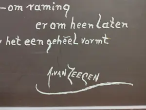 Adrianus van Zeegen - De Fantastische Diepzee Anemoon -materieschilderij begin 1900- kopen? Bied vanaf 250!