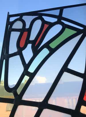 Lei Reihs - Glas-in-lood raamhanger verkocht voor € 65!