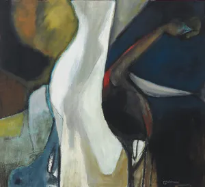 Jos Schimmer - Olieverf op doek, Zonder titel - Ingelijst (Groot) kopen? Bied vanaf 1!