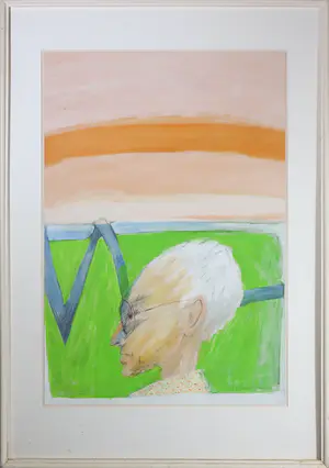 Aart Roos - Acryl op papier, Lei Molin in de zomer van '89 - Ingelijst ( Groot) kaufen? Bieten Sie von 1!