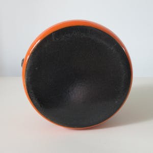 Curiosa - Vintage Oranje emaille ijsemmer met chromen hengsel kopen? Bied vanaf 1!
