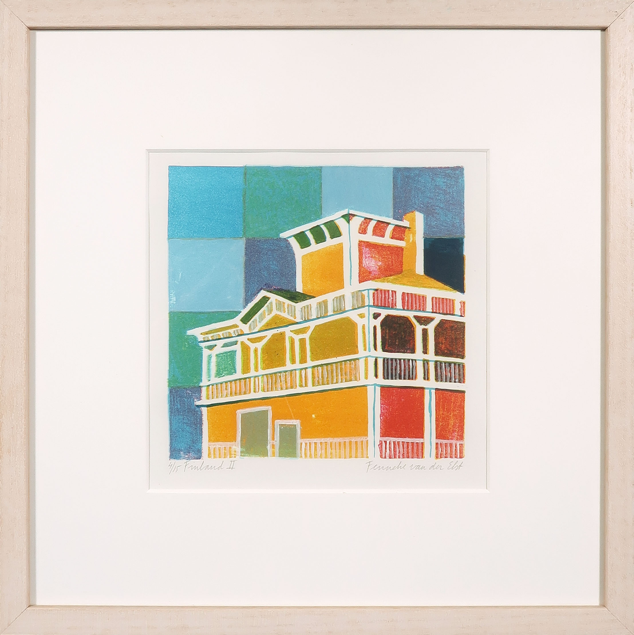 Fenneke van der Elst - Litho, Finland II - Ingelijst kopen? Bied vanaf 1!