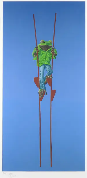 Jasper Oostland - Giclee, Hyla arborea - Ingelijst (Groot) kopen? Bied vanaf 35!