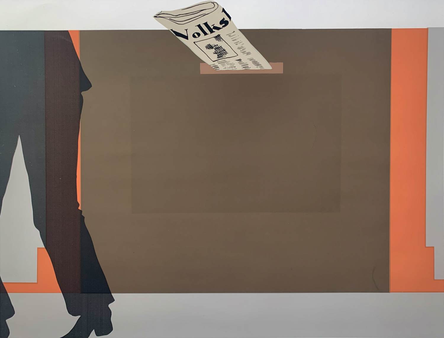 Coos Dieters - kleurenzeefdruk - '7 uur 10' - 1976 (Kleine oplage) kopen? Bied vanaf 20!