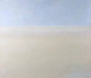 Rudi Polder - Olieverf op doek, Strand na regen - Ingelijst kopen? Bied vanaf 100!