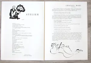 Marc Chagall - Uitgave Derrière le miroir met originele litho, no. 27-28, 2e editie kopen? Bied vanaf 1!