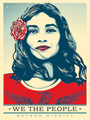 AcheterShepard Fairey - (OBEY) - We The People - set van 3 prints? Enchérissez de 85!