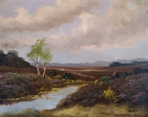 Anton Manuel - (1899-1973) - Heidelandschap - Circa 1935 kopen? Bied vanaf 1!