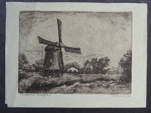 Jan Hollenberg - Koedijk - ets/aquatint kopen? Bied vanaf 10!