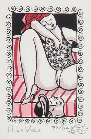 Jacques Tange - Zeefdruk, Nice View kopen? Bied vanaf 20!
