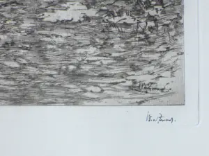 Willem de Zwart - Laantje met wagen - Ets kopen? Bied vanaf 65!