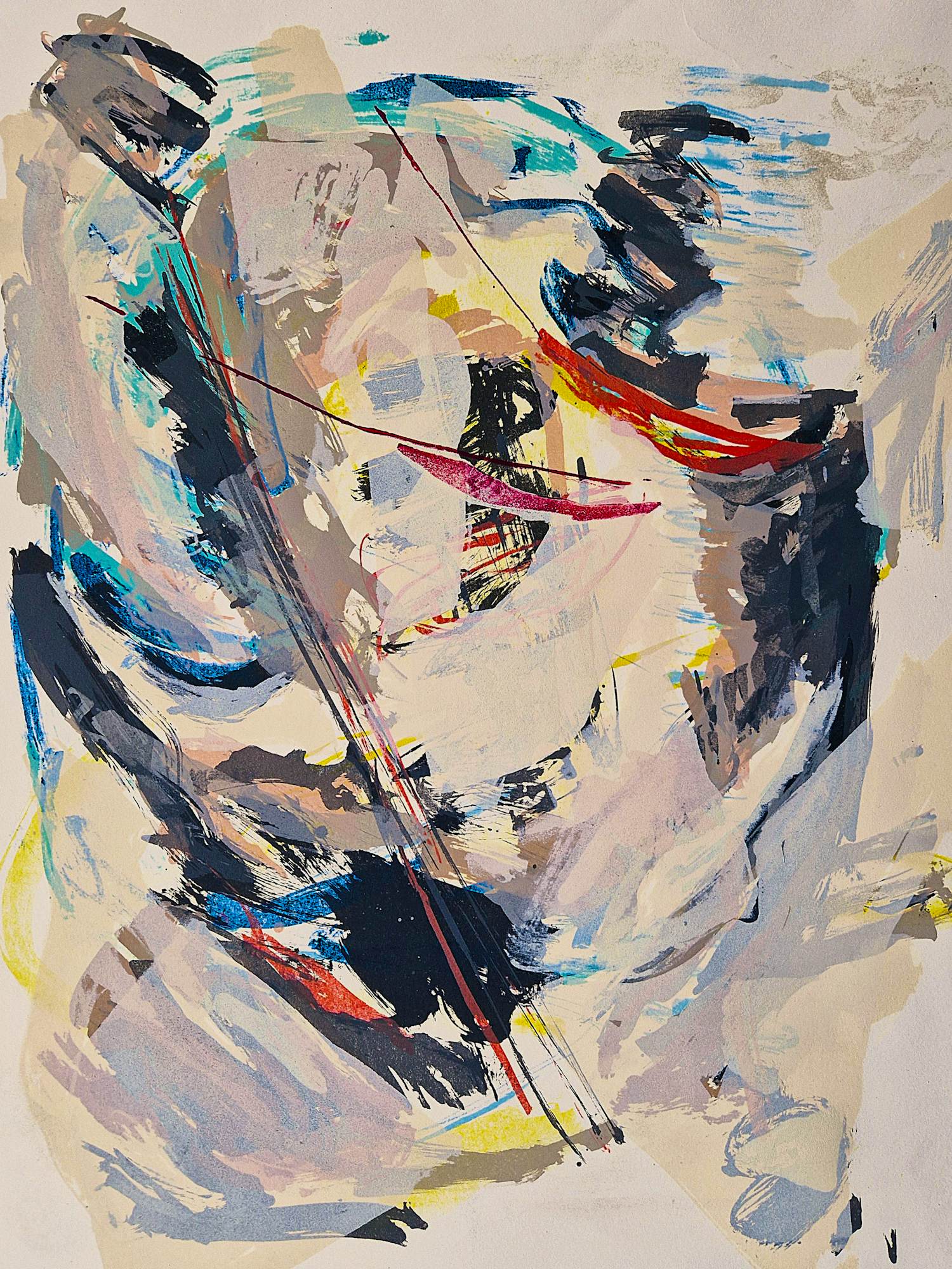 Ron Gennisse - Grote abstract-expressionistische Lithografie - zeer kleine oplage (8) kopen? Bied vanaf 37!