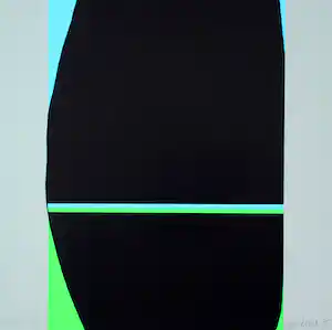 Hans Landsaat - Zeefdruk: abstract - 1975 verkauft für € 49!