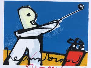 Herman Brood - Kleurenzeefdruk: De golfer verkocht voor € 275!