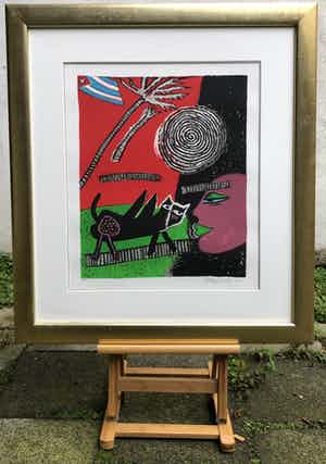 Corneille - Chat noir verkocht voor € 150!