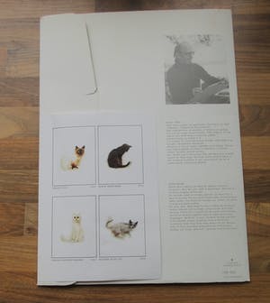 Niet of onleesbaar gesigneerd - Mads Stage - 4 Studies of Cats kopen? Bied vanaf 1!