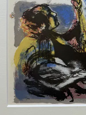 Jan Cox - handgesigneerde kleurenlitho | 'The Four Elements' | 1951 kopen? Bied vanaf 200!