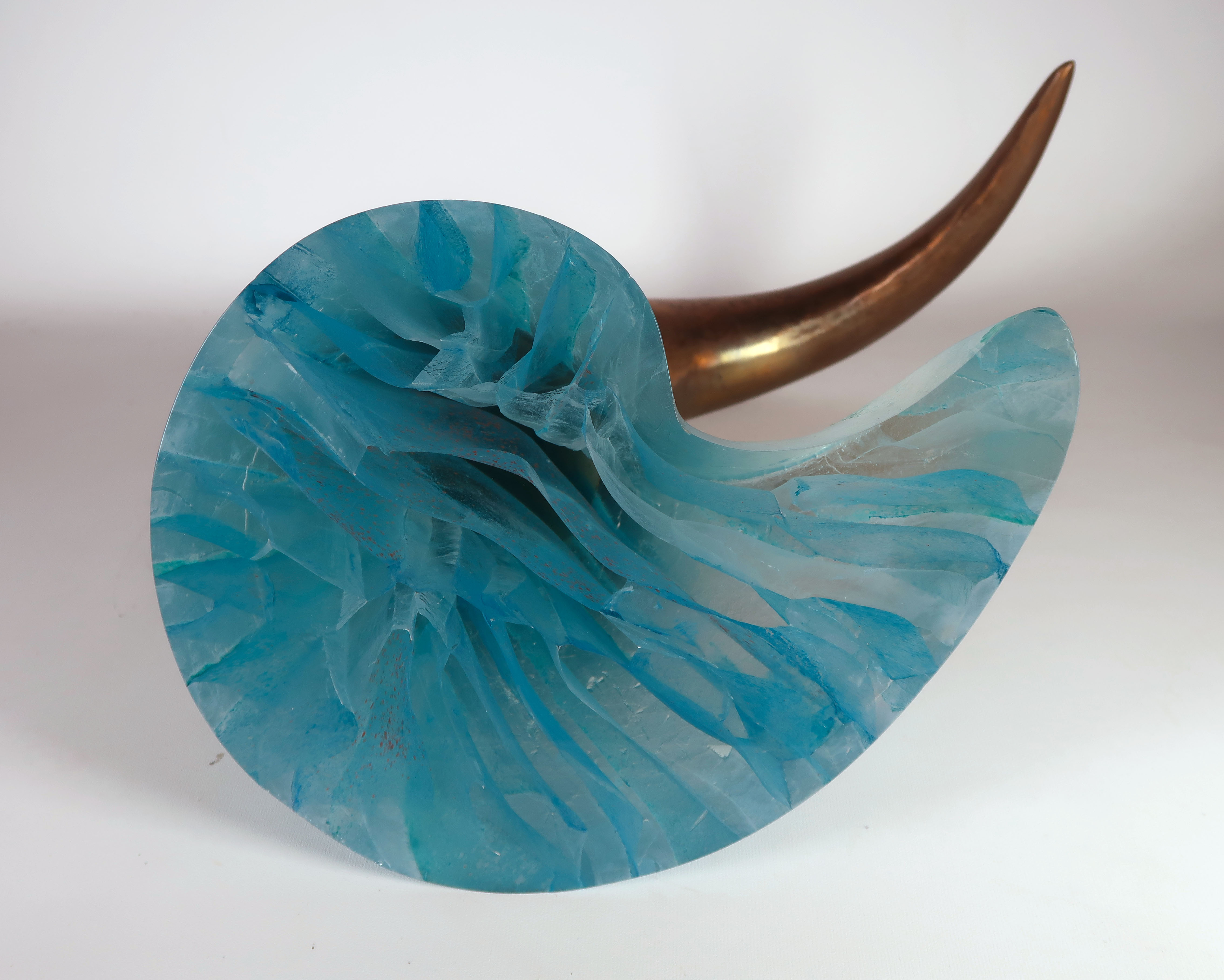 Dorothe van Driel - Brons en glas, Hoorn des overvloeds (Zeer zwaar) kopen? Bied vanaf 1!