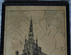 Johannes Elsinga - + Henriëtte Hubregtse-Lanzing : 3 Ingelijste prenten van Franeker, Friesland kopen? Bied vanaf 50!