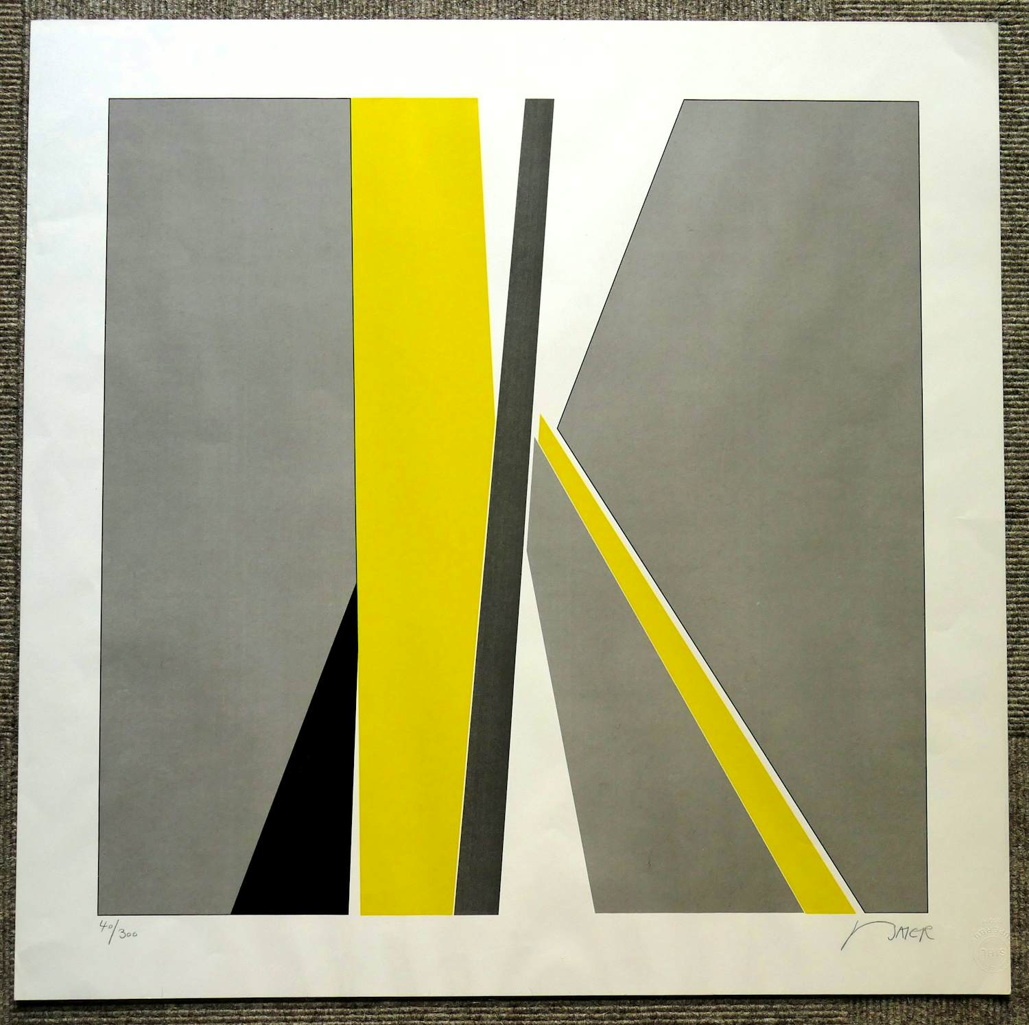 Jean Baier - Zonder titel 1971 verkocht voor € 60!
