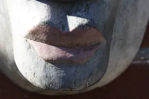 Niet of onleesbaar gesigneerd - Prachtig Licht Groot Houten Afrikaans Masker (20e eeuw kopen? Bied vanaf 1!