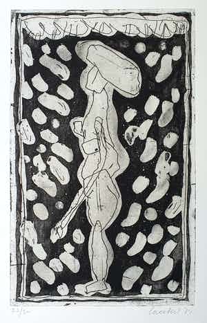 Lucebert - Ets en gedicht | Paradijs (kleine oplage) verkocht voor € 150!