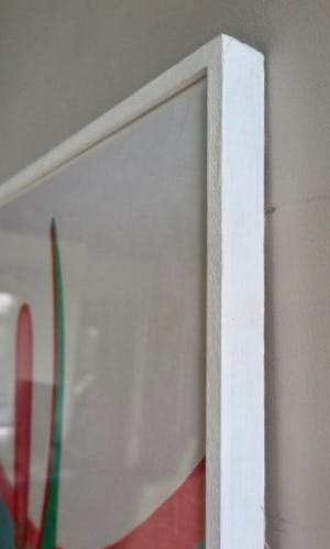 Paul Overhaus - LISDODDE - Houtsnede -In wit houten lijst - Groot kopen? Bied vanaf 1!