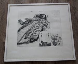 Herman Berserik - grote ets - 1971 kopen? Bied vanaf 125!