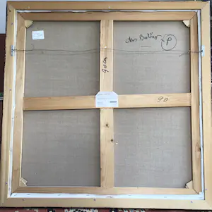 Ans Bakker - van der Pluijm - Groot Schilderij gemengde techniek, zonder titel, gesigneerd en ingelijst kopen? Bied vanaf 350!