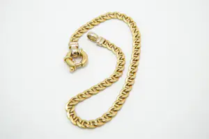 50 - Elegante 14krt gouden bi-color dames armband - gourmette schakel kopen? Bied vanaf 200!