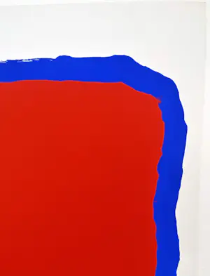 Bram Bogart - Rood in Blauw - Litho kopen? Bied vanaf 690!