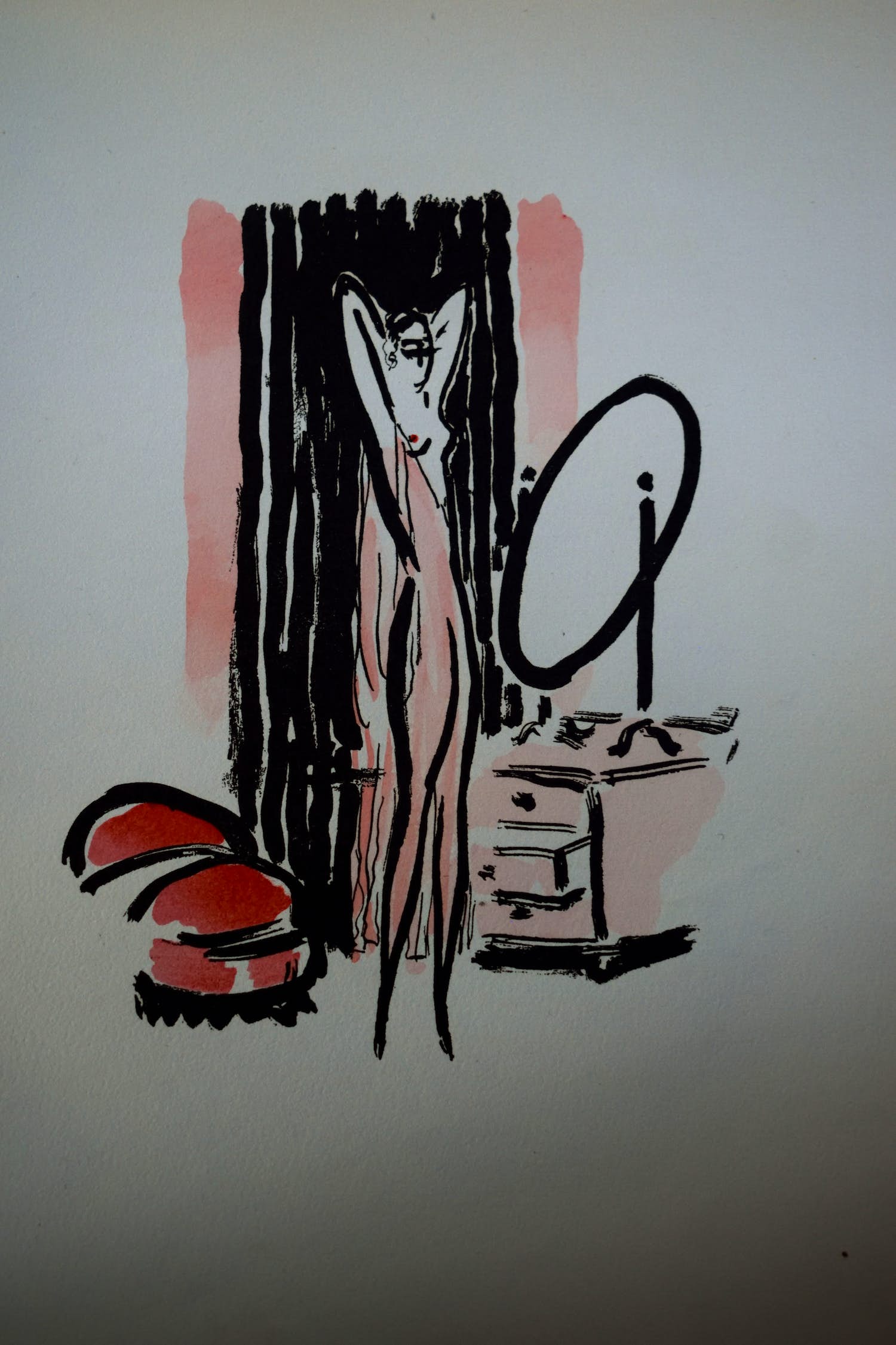 Kees van Dongen - Pochoir - Voor de Spiegel - 1925 kopen? Bied vanaf 300!