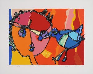 Jan Latinne - Zeefdruk, Zonder titel kopen? Bied vanaf 20!