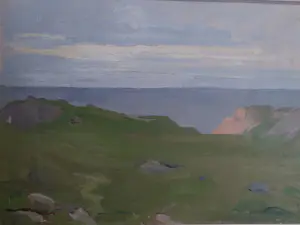 Frederika Broeksmit - Noors landschap - schilderij - kopen? Bied vanaf 45!