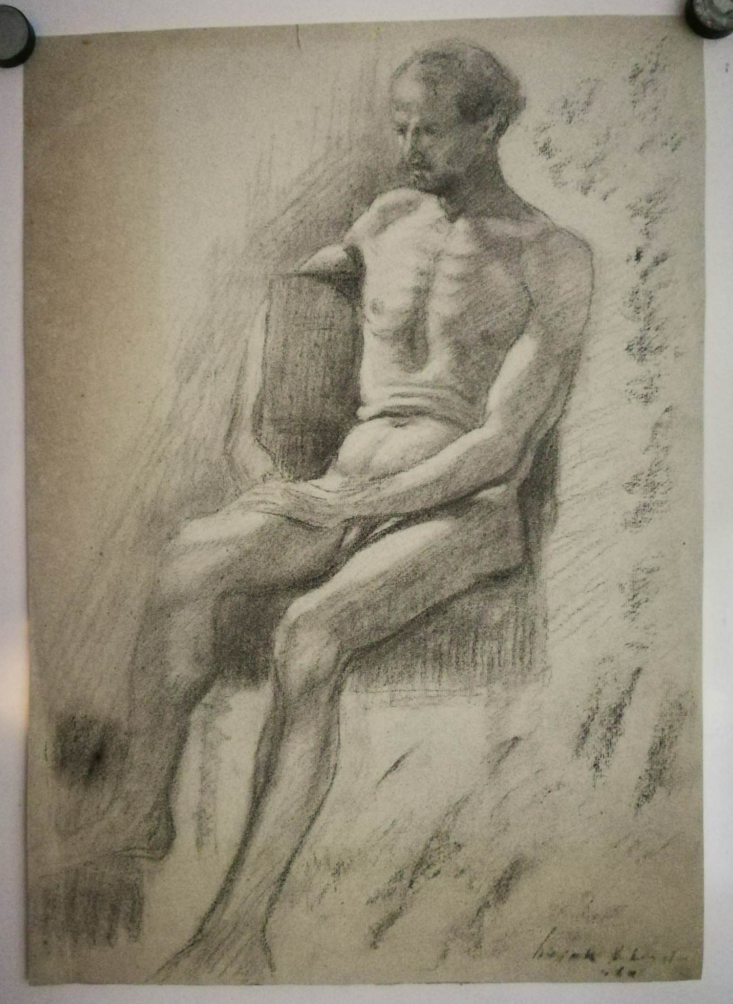 Sierk Schroder - Portret man. Naakt. kopen? Bied vanaf 75!