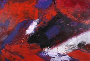 Florence Husen - Acryl- en olieverf op papier, Nog één keer I kopen? Bied vanaf 1!