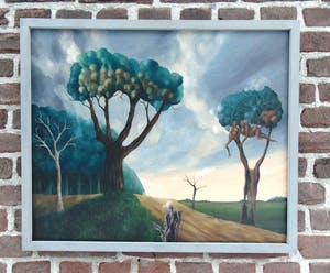 Jan van Wel - Landschap te Laren kopen? Bied vanaf 170!