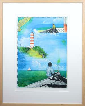 Rolf Weijburg - Ets, Ilha de Goa - Ingelijst verkocht voor € 50!