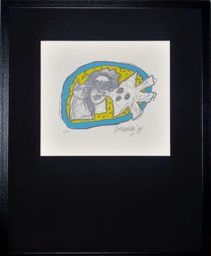 Corneille - Chat, femme et oiseau, mooi gelijst kopen? Bied vanaf 265!