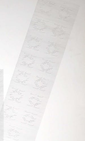 Wim Smits - Potlood, z.t. Schrift op fijne lijnen (Groot) kopen? Bied vanaf 1!