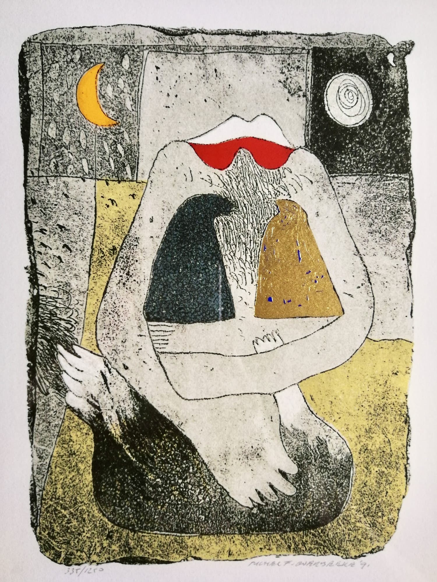 Michel van Overbeeke - Ingelijste ets kopen? Bied vanaf 1!