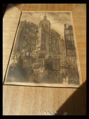 Niet of onleesbaar gesigneerd - Ets. Kolk in Amsterdam. kopen? Bied vanaf 10!