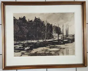 Willem Witsen - Binnenkant met sneeuw (Amsterdam) kopen? Bied vanaf 695!